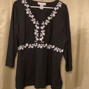 SagHarbor Black Longsleeve Top